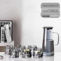 Glass Pitcher and Cups Set