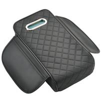 Microfiber Leather Armrest Cover Cushions with Storage Pockets Vehicle Armrest Protector for Vehicle Interior Comfort