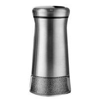Salt Spice Shaker Dispenser Adjustable Pour Holes Stainless Steel Pepper Box Can sidabras