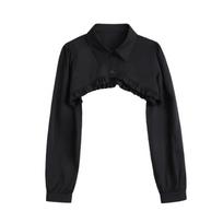 Perfect Match Cotton Fake Collar Top For Women Lapel Half Blouse Long Sleeve Shirt Detachable Removable False Collar Shouder Wraps Shawl