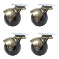 Heavy Duty Furniture Caster Wheel 360 Degree Plate Swivels Castors Wheel for Furniture, Kitchen, Cabinet, Table