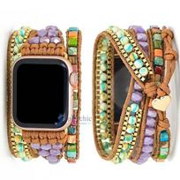 Bohemia Strap for Apple Watch Ultra Band 49mm 44mm 45mm 41mm 42mm 38 Handmade Natural Beads Bracelet Iwatch Series 8 7 6 Se 5 3 42-44-45-49MM-L