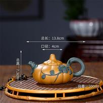 Yixing purple clay teapot Raw ore mud Handmade teapot Chinese zisha Tea set kettle drinkware custom gift 270ml  ZM226