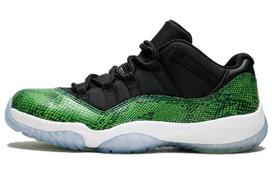 Jordan 11 Retro Low Green Snakeskin 528895-033 44.5