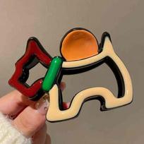 Puppy Grab Clip, Advanced Sense, Exquisite Cartoon Shark Clip, Daily Versatile Jewelry, Cute Headgear, Less Hair Volume