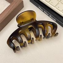 Irregular Hollow Grab Clip Large Back Head Disc Hair Shark Clip Children High Sense Spring New Hair Grab Headdress