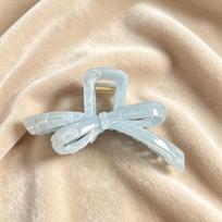 Korean Simple Bow Grab Clip, High-End Large Shark Clip, Simple Hair Accessories, Temperament Hairpin, New Model.