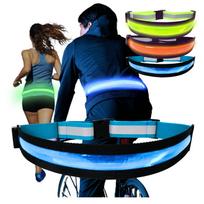 TERUI Lights Rechargeable LED Belt Running Light for Nighttime and Cycling Walking, Jogging, (Blue) mėlyna