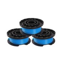 3Pcs Weed Eater String for 18V 24V 40V Cordless Trimmers Durable Nylon Pre-Wound Spools Enhanced Cutting Efficiency for Home Use mėlyna