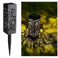 3000LM Solar Outdoor Lighting Solar Decorative Path Lights Garden Lawn Lights Outdoor Waterproof Solar LED Landscape Garden Light Warm light-1pcs gray