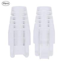 50 vnt. RJ45 jungties dangtelis kompiuteriui patvarus tinklo kabelio kištuko mova CAT5e CAT6