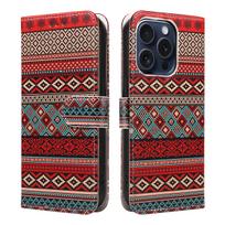 Stilingas spausdintas dirbtinės odos telefono dėklas iPhone 16 15 14 Pro Max Plus 13 12 11Pro Mini 7 8 XS XR, atverčiamas, su kortelių lizdu iPhone 16 Pro Max black