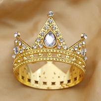 Vintage Small Tiaras Doll Diadem Girls Birthday Party Prom Wedding Head Jewelry Cake Crown Topper Decoration Tiaras beige