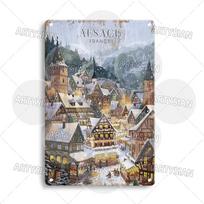 Prancūzijos Miesto Metalo Ženklas Kanai Paryžius Elzasas Kap Ferė Le Mans Eifelio Bokštas Hières Kanjas prie Jūros Frėžiusas Sent Maksimas Kap Feratas 20x30cm（7.8x11.8inch）