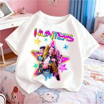 Children Kids T-shirt KPop Demon Hunters Funny Tshirt KPop Demon Hunters Clothes Boys Girls Tee Top 110