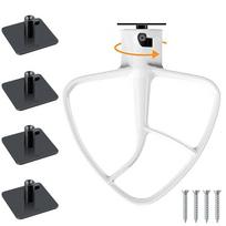 4Pcs Stand Mixer Attachment Holders With 4Pcs Screw For Storing Flex Edge Beater