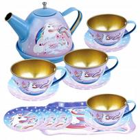Large Unicorn Tea Set Tray Saucers Cups Kitchen Set
