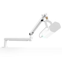 FIFINE Boom Arm Microphone Microphone Arm for Condenser to Angle Cable for and Remote White BM88W Stand, Microphones, 3/8  5/8  Adjustable, 360-Degree balta