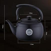 1L Stove Top Kettles Teapot With Comfortable Insulated Handle Stainless Steel Teapot juoda