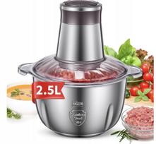 Elektrinė virtuvinė smulkintuvė, 350 W, 2,5 l, nerūdijantis plienas, 4 peiliai