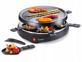 Elektrinis SilverCrest apvalus grilis raclette, 6 iešmeliai, 6 mentelės, 800 W
