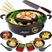 Elektrinė grilinė TomYang Hot Pot, juoda, 1800 W