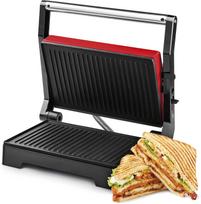 Elektrinė grilinė 1000 W, panini presas, 180° atsidarymas, nelimpanti danga