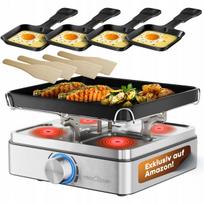 Elektrinis grilis raclette ProfiCook PC-RG 1301, 800 W, 4 asmenims, ketaus plokštė
