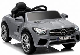 Vaikiškas elektromobilis Mercedes SL500, odinė sėdynė, valdymas pulteliu, ličio jonų baterija