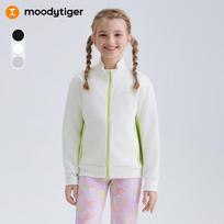 Moodytiger Kids' Moisture-Wicking Stand-Up Collar Air Layer Jacket 130
