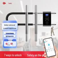 Realand Smart Fingerprint U-Lock for Glass Doors CN plug (adapter included)