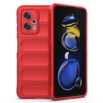 For POCO X4 GT Cover POCO X4 GT 5G Case 6.6 inch Rubber Shockproof Soft Silicone Bumper For Xiaomi POCO X4 F4 GT X4 M4 X5 Pro 5G POCO M4 Pro 4G raudona