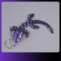 Charms Chinese Dragon Keychain Fidget Toy Articulated Dragon Lizard Toy  Tabletop Decoration Style 9