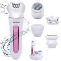 Epilator Cordless Facial Hair Removal for Women and Men, Hair Removal Device, Shaver & Trimmer, Rechargeable, Wet & Dry,