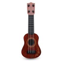Mini Gitara 4 Styginiai Klasikinė Ukulele Gitara Žaisliniai Muzikos Instrumentai Vaikams Vaikams Pradedantiesiems Ankstyvojo ugdymo maža gitara beige