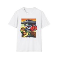 Guile vs M. Bison Tee, Vintage Arcade Softstyle Street Fighter Tshirt, Gamer Tee S