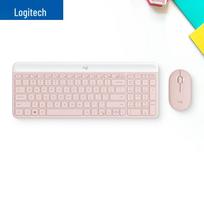 Logitech MK470 Slim Wireless Keyboard and Mouse Combo rožinės rožinės spalvos