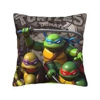 Pillow Case TT-eenage M-Mutant Ninja Turtles Square  Pillow Cover For Sofa Couch Bed Living Room Novelty Pillowcases 20x20Inch