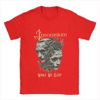 Men's T-Shirt Insomnium While We Sleep Humor Pure Cotton Tees Short Sleeve T Shirt Round Collar Clothing Big Size S