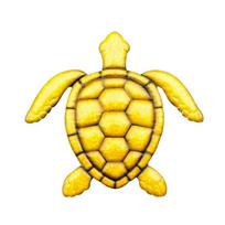 Add Elegant with Iron Turtle Wall Accent Eye Catching Ocean Themed Ornaments geltona