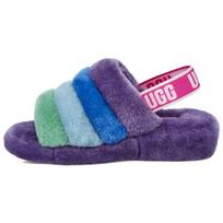UGG FLUFF YEAH Slide Sheepskin Stylish Sandal Women's Rainbow 1097169-PRPR 37