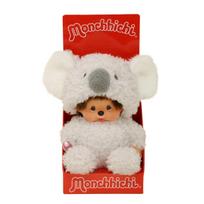 MONCHHICHI Pliušinė beždžionėlė su koalos kostiumu, 18 cm