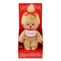 MONCHHICHI Pliušinė beždžionėlė, šviesiai ruda, 20 cm
