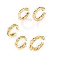 No Piercing Metal Female Cartilage Ear Cuff Clip Earrings Set Ear Clip Korean Earrings for Women auksas