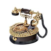 Classic Style Telephone Music Box Old-fashioned Dial Telephone Miniatures Retro   Birthday Gift ruda