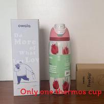 Owala Sportinis vandens butelis su sustiprinta konstrukcija namams ir biurui Tulip,24OZ