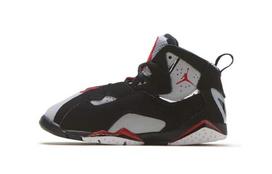 Jordan True Flight Black Varsity Red Wolf Grey TD 343797-060 25
