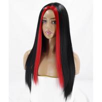 LISI HAIR Sintetinio pluošto ilgi tiesūs plaukai be kirpčiukų Rudo blondino Violetinio Moteriškas ilgas tiesus plaukų priauginimas Tinka kasdieniam naudojimui
