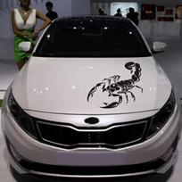 30 CM šaunūs 3D Scorpion automobilių lipdukai Automobilių stiliaus lipdukas, skirtas automobilių dekoravimui, pasidaryk pats balta