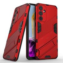Skirta Samsung Galaxy M55 M35 M54 M34 M14 M15 M13 4G F13 F14 F15 Punk Armor smūgiams atsparus tvirtas guminis kompiuterio stovo dėklas Stovo laikiklio dangtelio apvalkalas M13 4G/F13 raudona